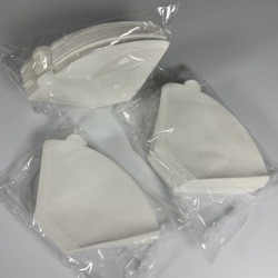 100pcs Cone Shape Drip Coffee Filter Paper For 1 - 2 / 2 - 4 Cups