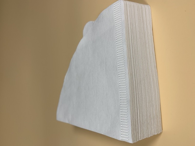 100pcs Virgin Wood Pulp Coffee Bag Filter Paper V01 Shape 105 X 140 Mm